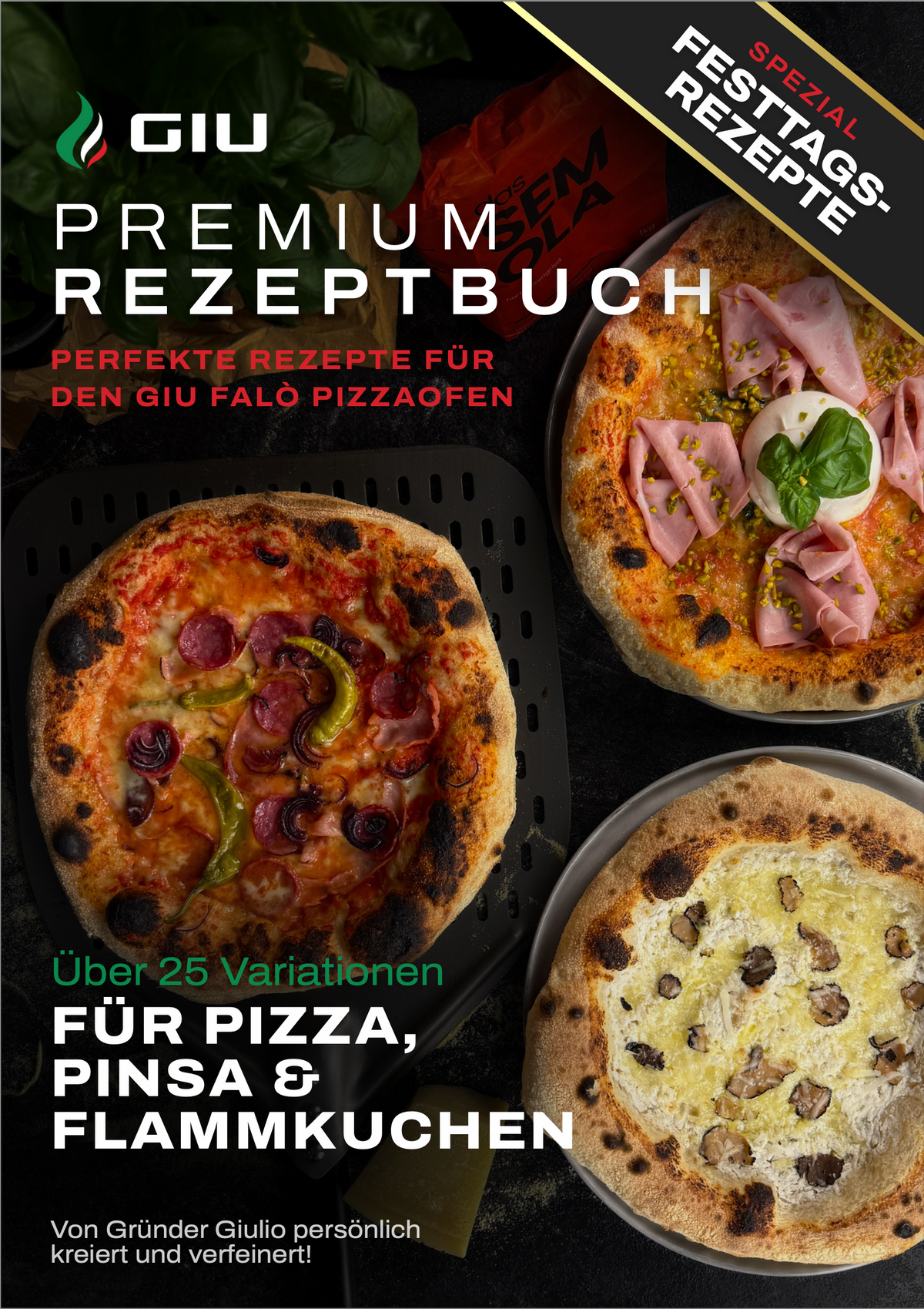 Premium Rezeptbuch E-Book - Perfekte Rezepte für den Falò Pizzaofen