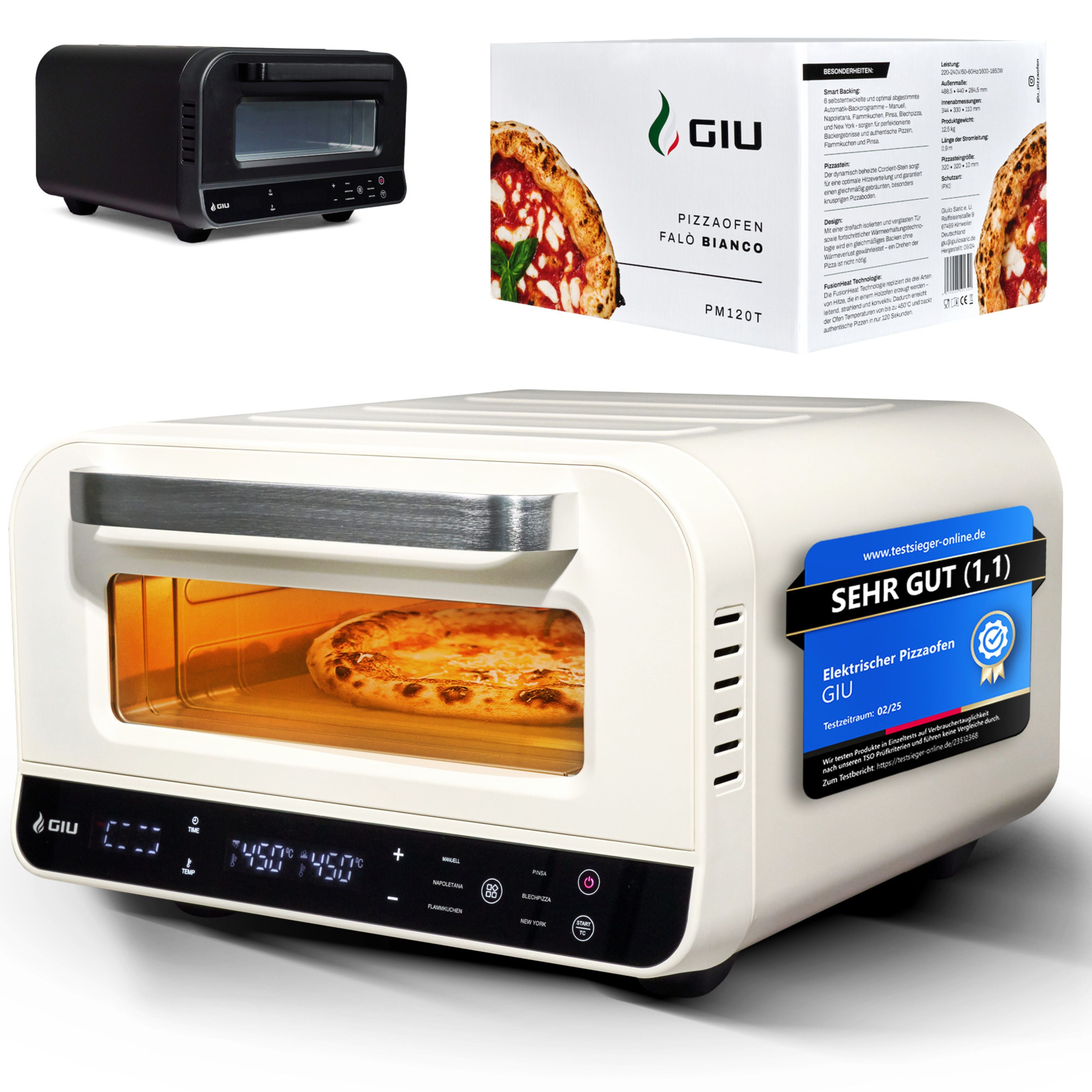 GIU Elektrischer Pizzaofen - für neapolitanische Pizza