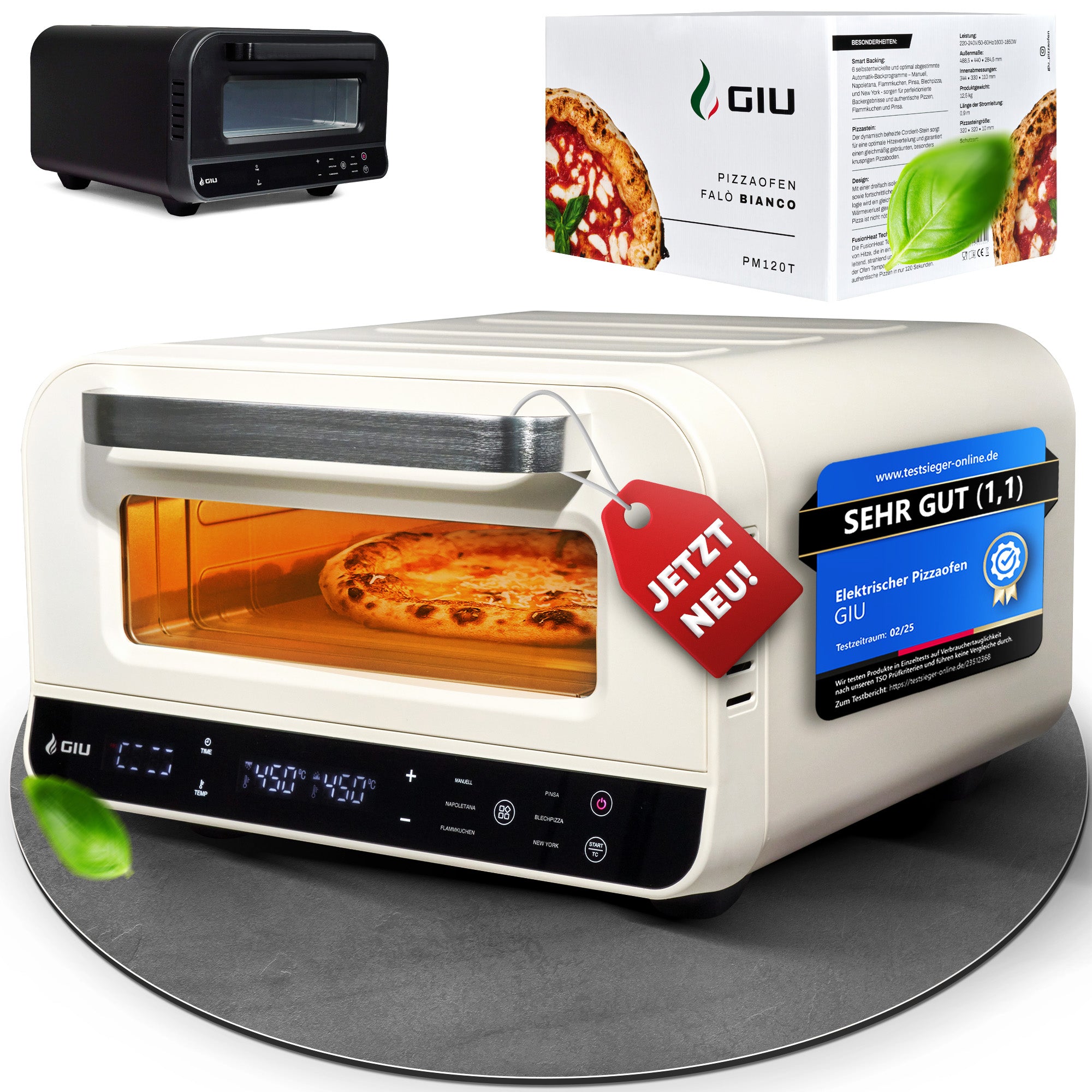 GIU Elektrischer Pizzaofen - für neapolitanische Pizza