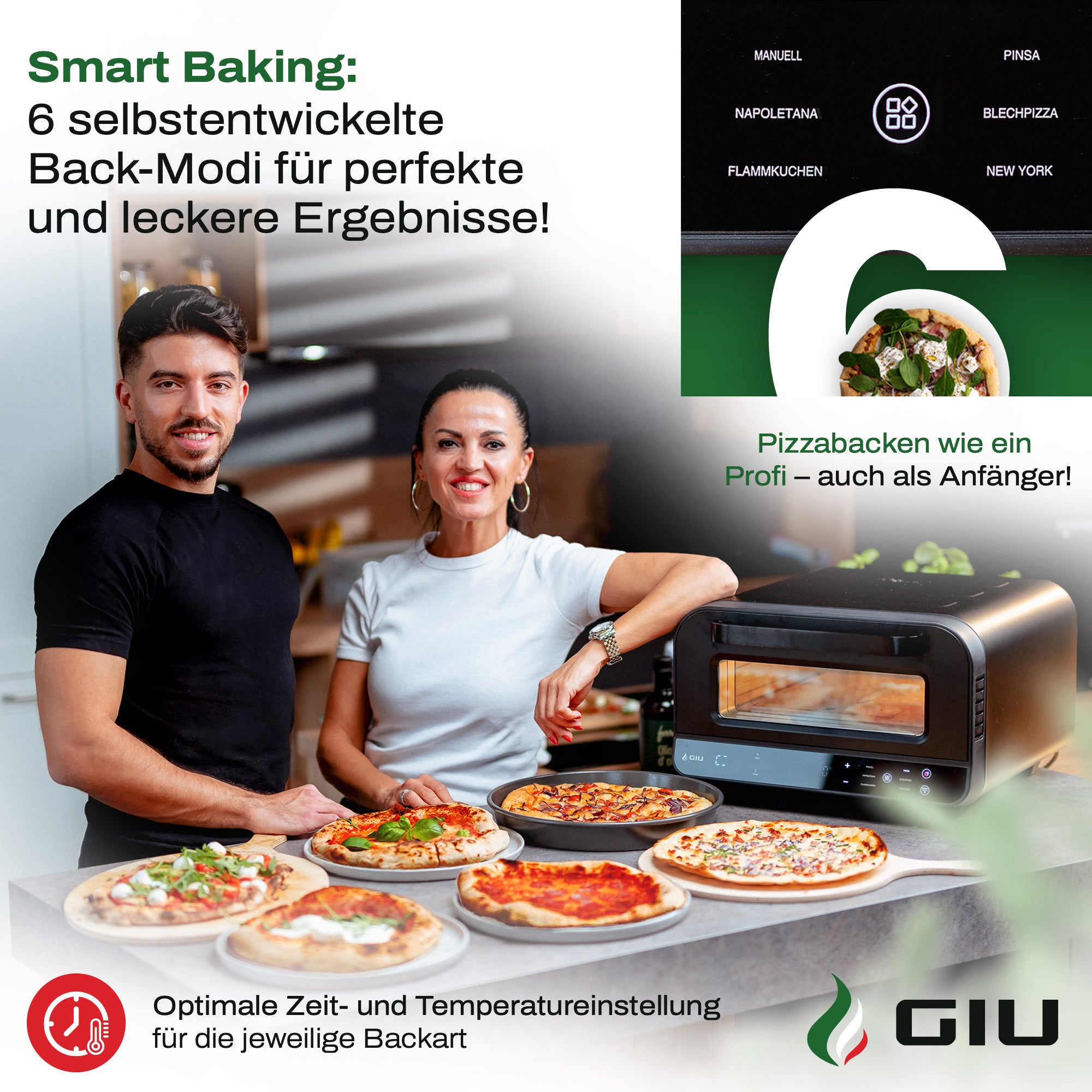 GIU Elektrischer Pizzaofen - für neapolitanische Pizza
