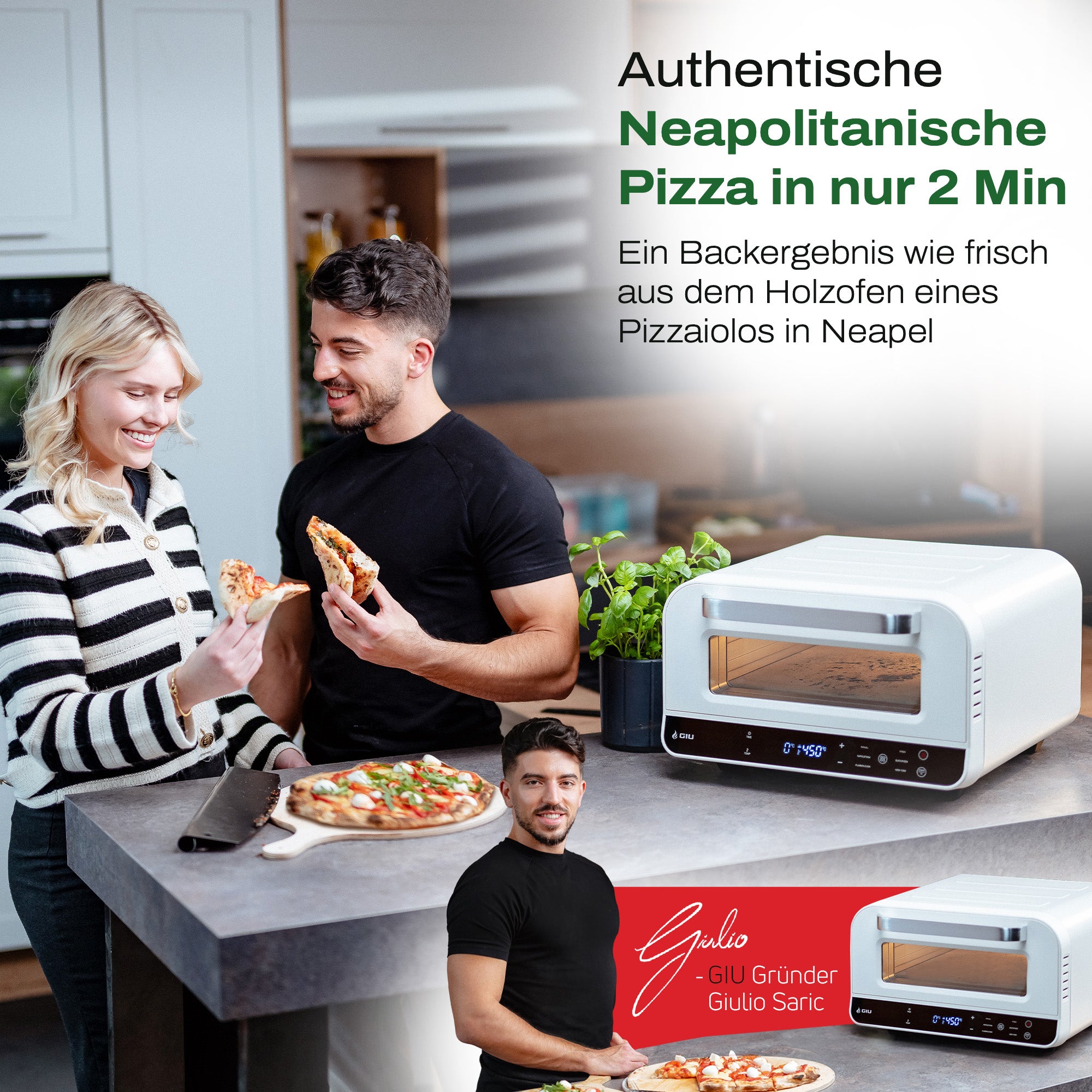 GIU Elektrischer Pizzaofen - für neapolitanische Pizza