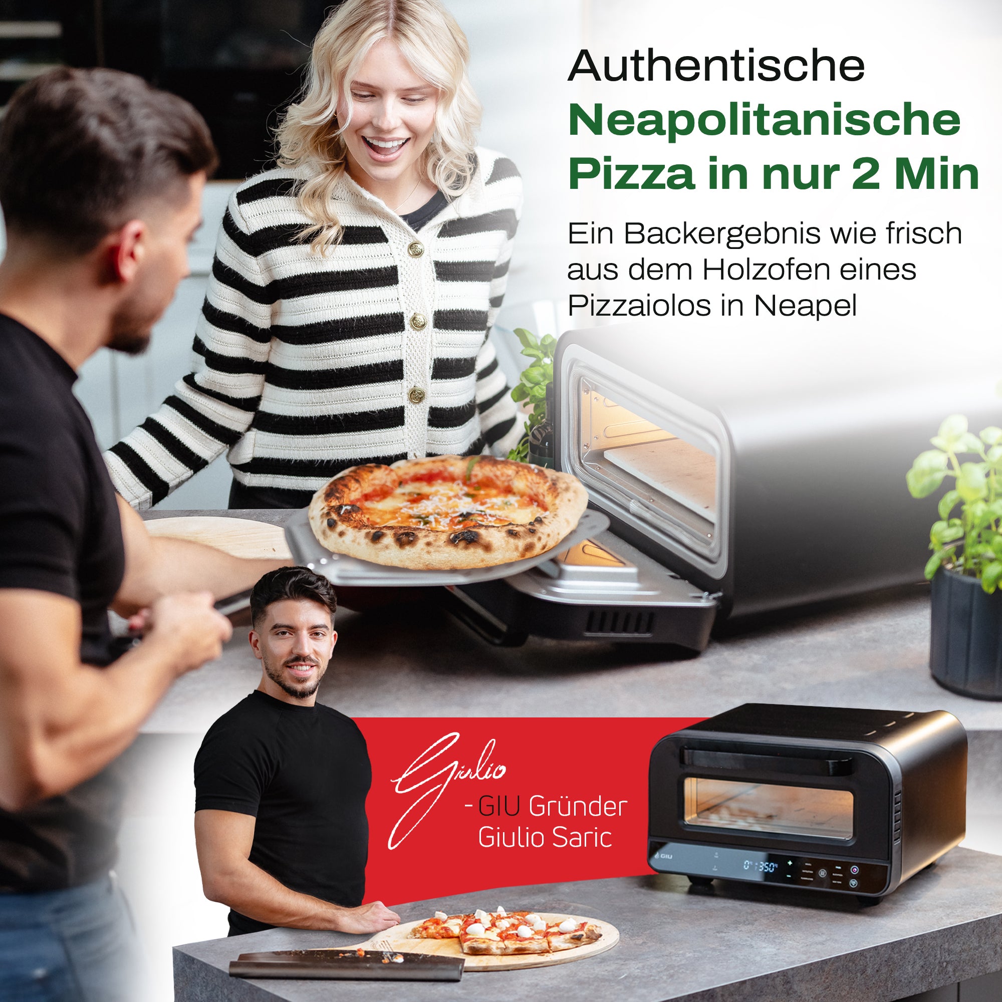 GIU Elektrischer Pizzaofen - für neapolitanische Pizza
