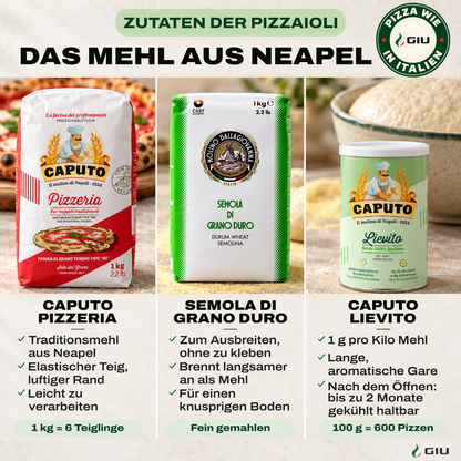 Pizza Starter Box · Zutaten für Pizza Napoletana, Blechpizza, Flammkuchen & mehr