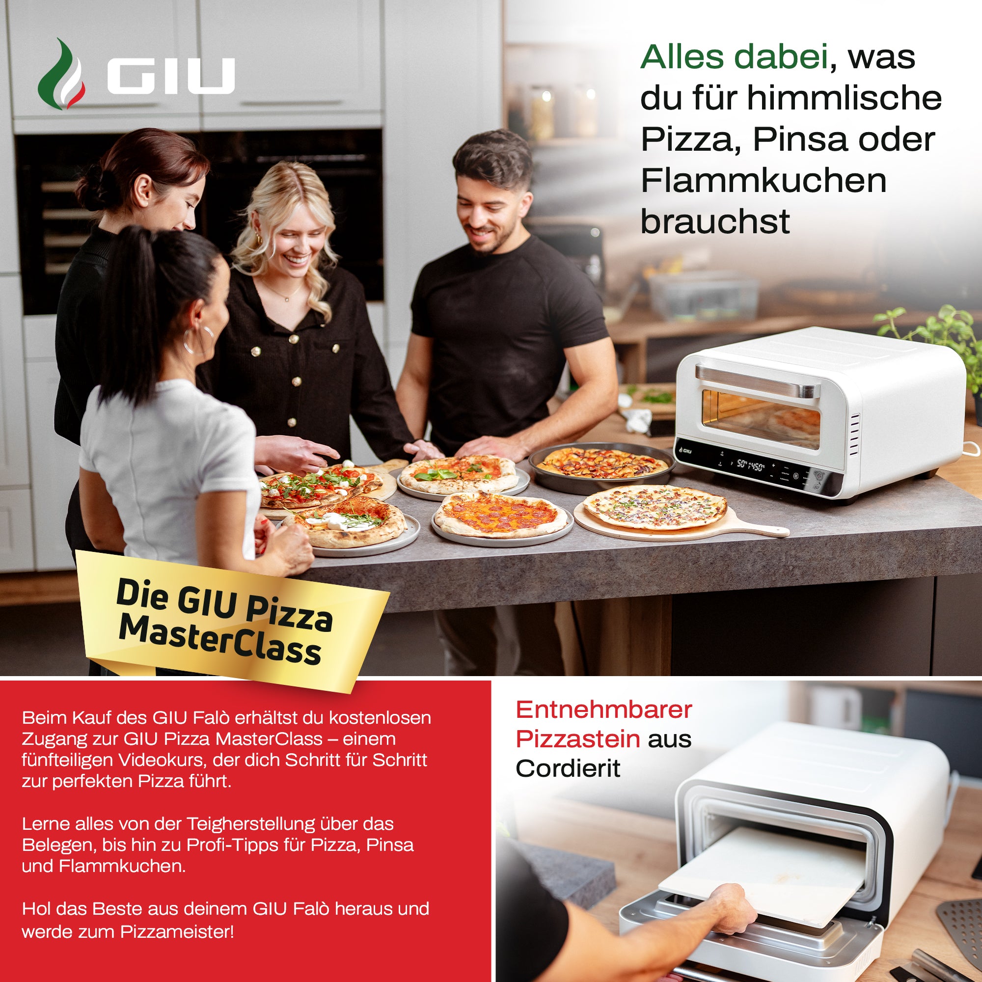 GIU Elektrischer Pizzaofen - für neapolitanische Pizza