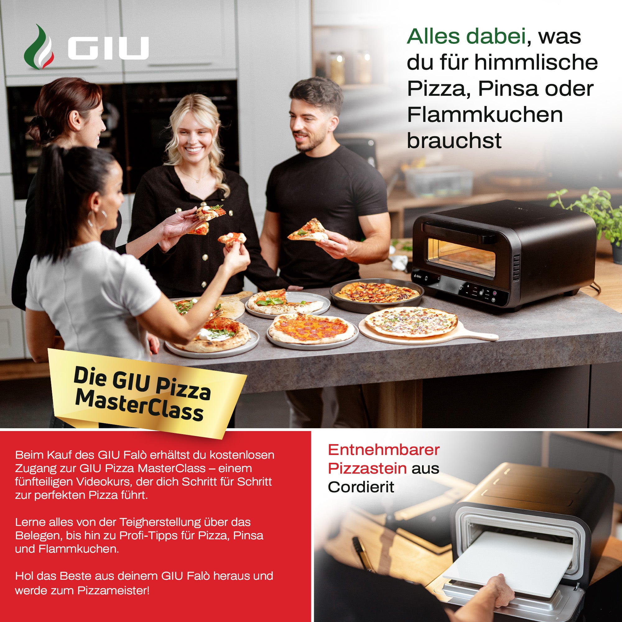 GIU Elektrischer Pizzaofen - für neapolitanische Pizza