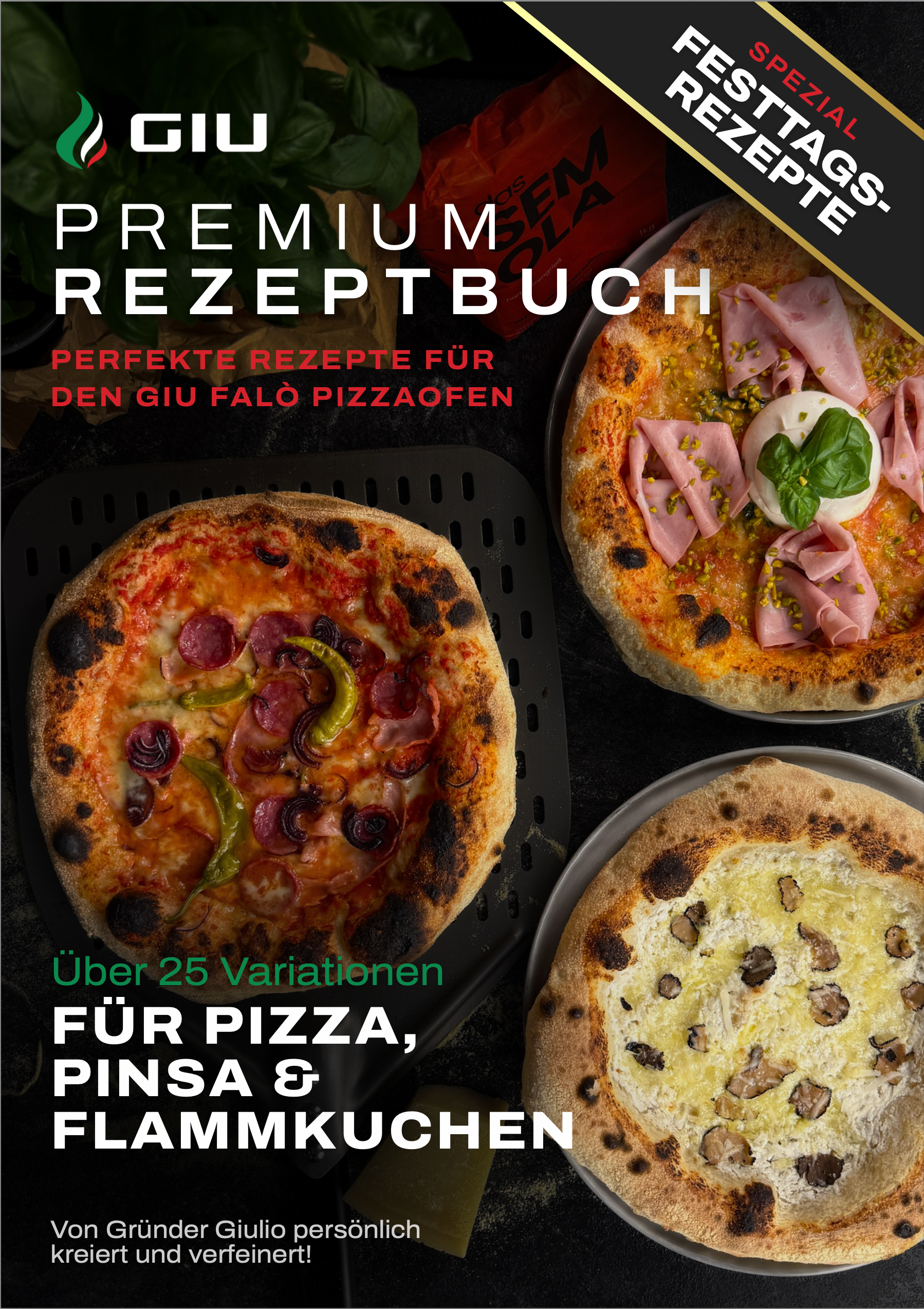Premium Rezeptbuch - Perfekte Rezepte für den Falò Pizzaofen