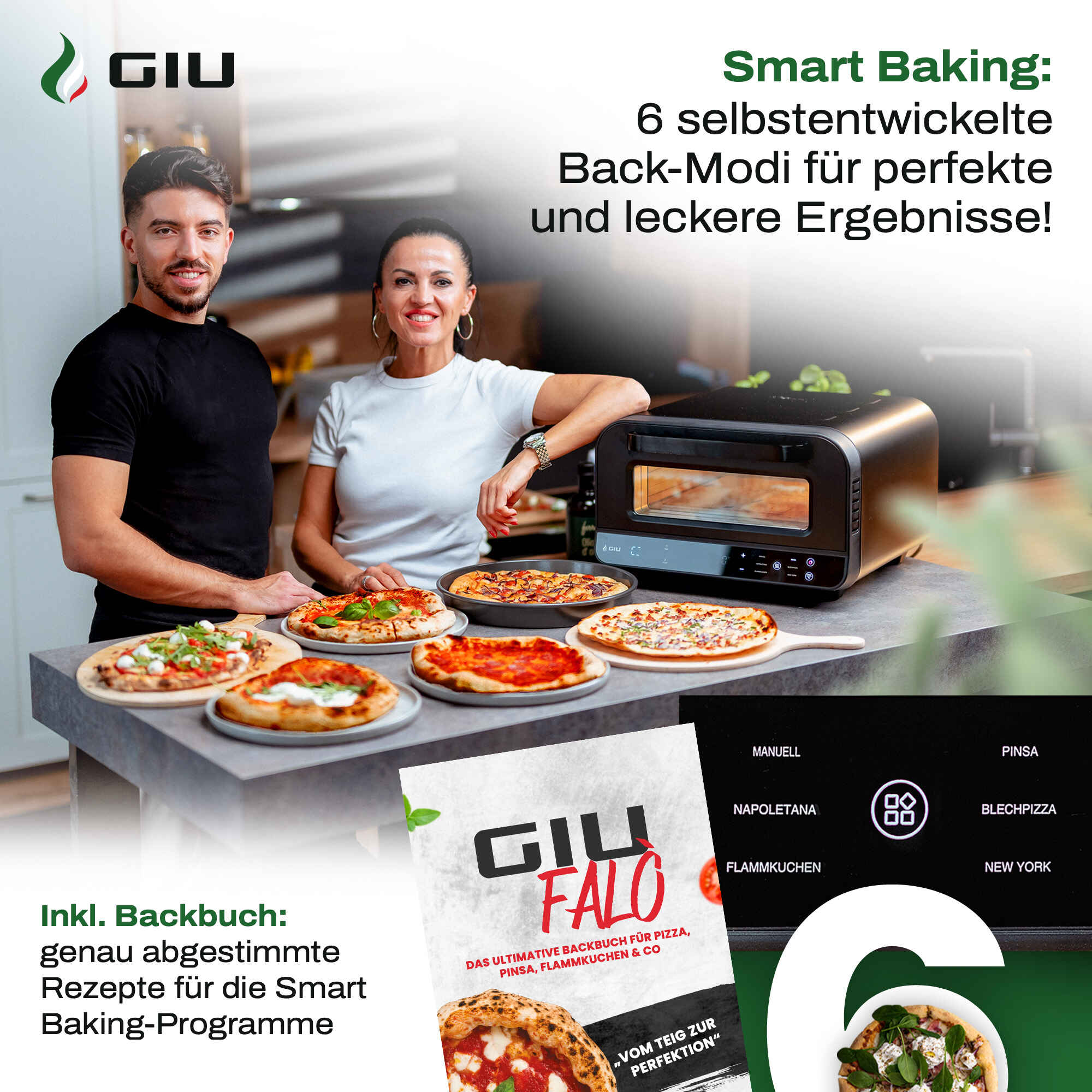 GIU Elektrischer Pizzaofen - für neapolitanische Pizza