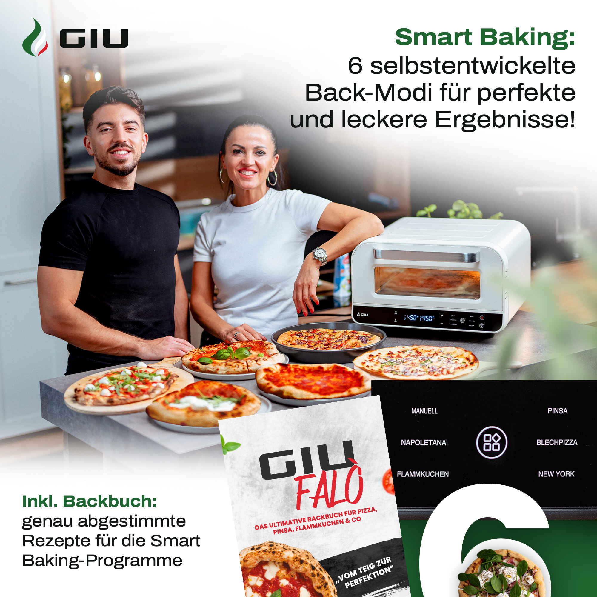 GIU Elektrischer Pizzaofen - für neapolitanische Pizza