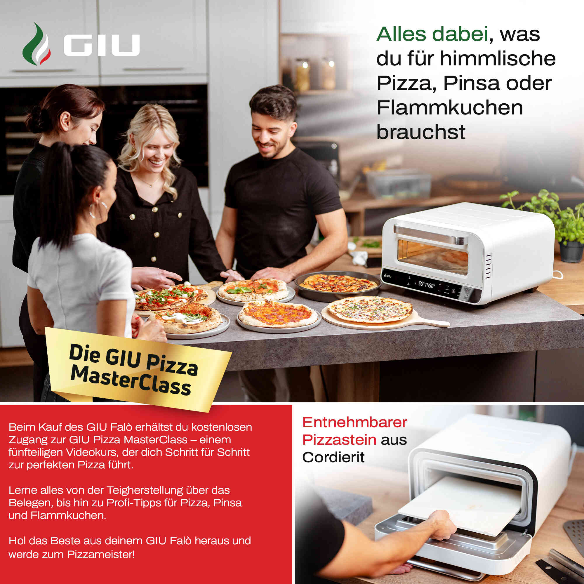 GIU Elektrischer Pizzaofen - für neapolitanische Pizza